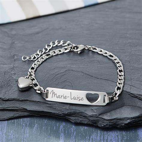 armband silber gravur damen|armband mit gravur damen.